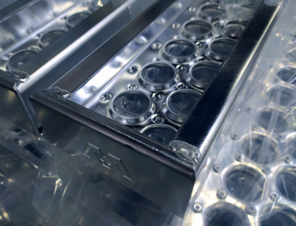 Electropolished aluminum example